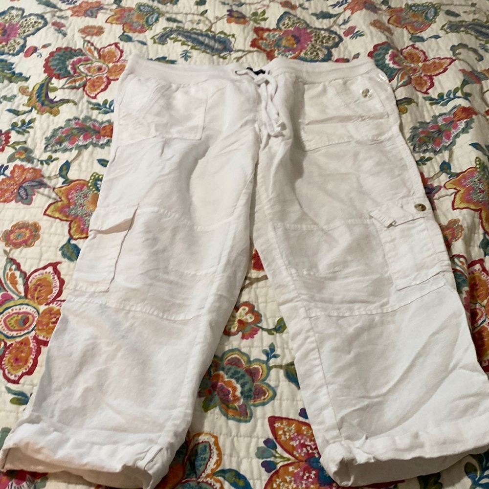 Gap cargo pants , white, NWOT, SZ 14
